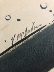Moet Chandon advertisement 1975, Signed