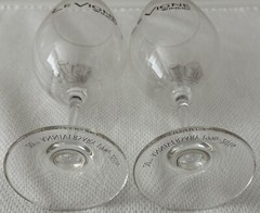 LE VIGNE WINERY 20th Anniversary Paso Robles CA Set of 2 Wine Glasses 7.5&Prime;x2.25&Prime;