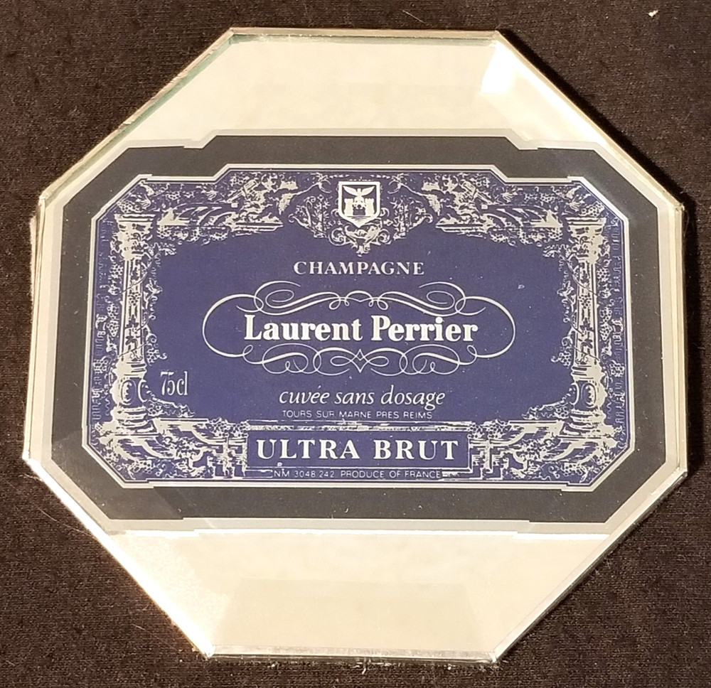 Vintage – Champagne Laurent Perrier – Ultra Brut – Wine Bottle Coaster / Stand