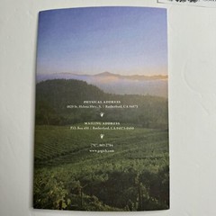 Grgich Hills Winery Brochure and Wine Pairing 4 Course Dinner Menu Napa Valley