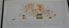 1991 Framed Beaujolais Nouveau Calvet Poster Label Design Winner Schlote Rykiel