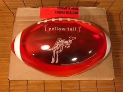 NEW YELLOW TAIL WINE HOLIDAY TAILGATE FOOTBALL LIGHTBOX Red