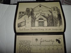Vintage California Wineries Calendar 1973 Sebastian Titus