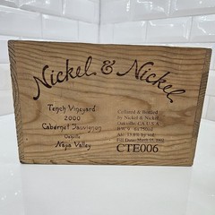Nickel & Nickel 2000 Napa Tench Vineyard Cabernet Sauvignon Wood Wine Box Crate