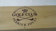 Perrier-Jouet Relais & Chateaux Golf Club Champagne France Wood Box Crate