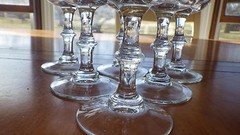 Paul Masson Wine Tasting Glasses Stems 6 4 ounce stems Knobbed Stems by Libbey