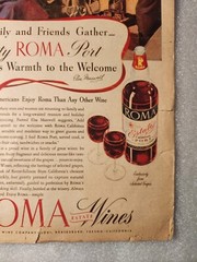 1945 « Roma Estate Wines » & « Guild Wine Sherry » Magazine Ads from Chicago Tribune