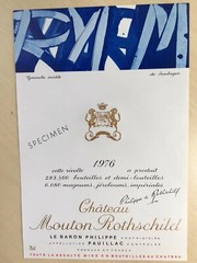The 1976 Chateau Mouton Rothschild (Specimen) – Label By: Pierre Soulages