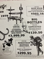 Vintage Wine Ad Merchant Christmas Sale Flyer High End Bottle Shop Atlanta 1979