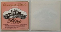 Antique Vintage 1930s Domaine De Laroche Spiritueux Label, Castle