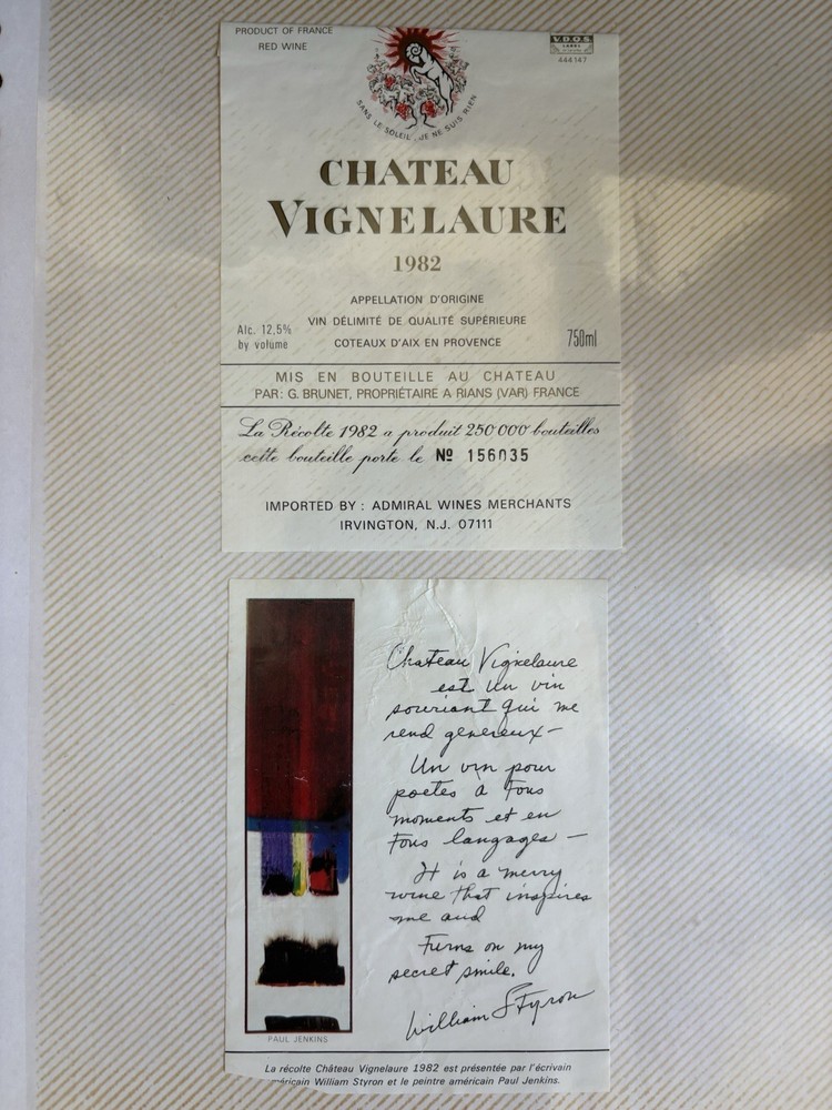 Vintage French Wine Label Archive 1978 Clos Vougeot Grand Cru Bordeaux 100+