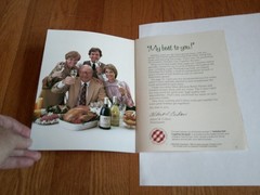 Vtg Cribari Wines Better Homes & Gardens Holiday Recipe Booklet Wine Suggestions