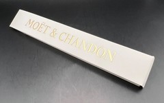 Moet & Chandon Champagne Sensu Folding Hand Fan – Bamboo,Paper, Grosgrain Ribbon