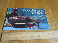 Vtg Mogen David Wine Champagne Cookbook Cherry Pancakes, Salmon Rose, Wine Glaze