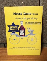 1950s Vintage Mogen David Wine Recipes Cookbook Promotional