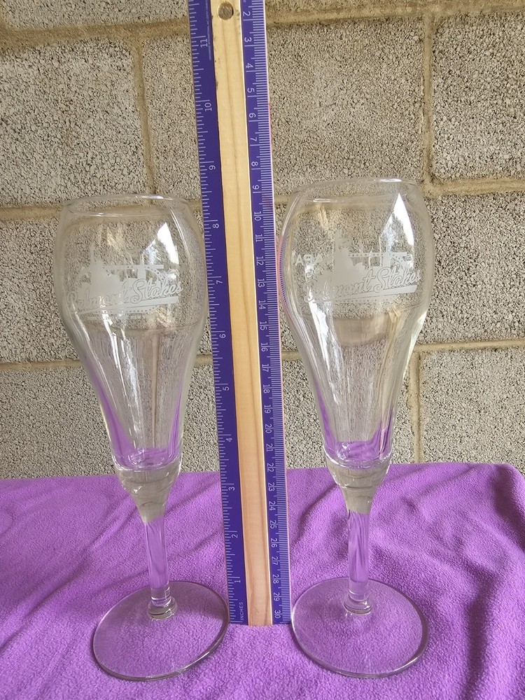 Mumm Napa Vineyards 2011 Belmont Stakes Wine Glasses Set of 2