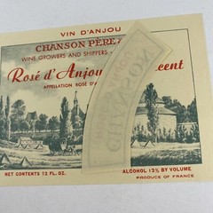 Rose D’Anjou St Vincent Chanson Pere & Fils Vintage 1960’s France Wine Labels