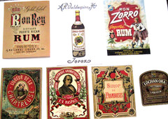 Set of (28) 1920&rsquo;s-30&rsquo;s Wine & Beer Labels – Some are Metallic and Shiny. *