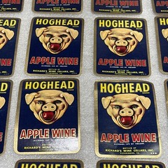 Lot of 24 Vtg UnUsed NOS HogHead Wine Label Richards Cellars, Petersburg, VA