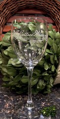 Limited Edition V. SATTUI WINERY Napa Valley, CA Crystal Wine Glass ~ PRISTINE!