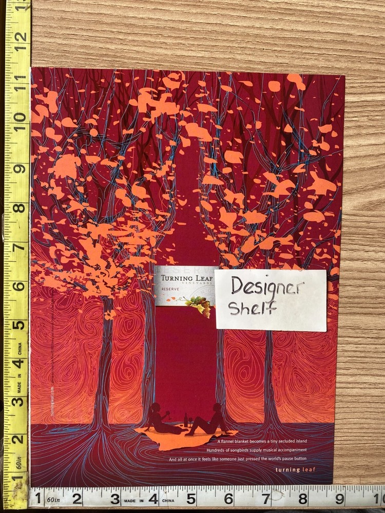 Turning Leaf Reserves Wine 2005 Print Advertisement