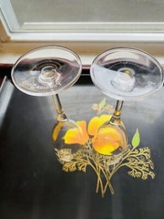 Art Nouveau Perrier Jouet Epoch PJ Champagne Flute France Tan Barware Floral-2