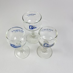 Vallejo Music Theater Pops Concert Wine Glasses 1979 Vallejo California Set Of 3