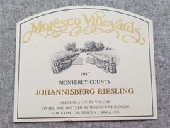 4 Vtg Moresco Vineyards CA Wine Bottle Labels Zinfandel Petite Sirah Chardonnay