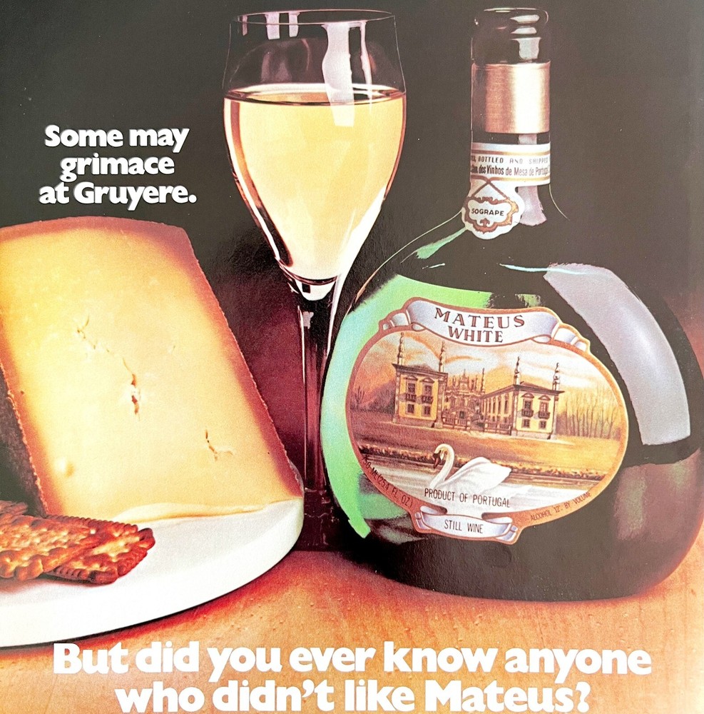 Mateus White Still Wine Portugal 1979 Advertisement Distillery Alcohol DWKK3
