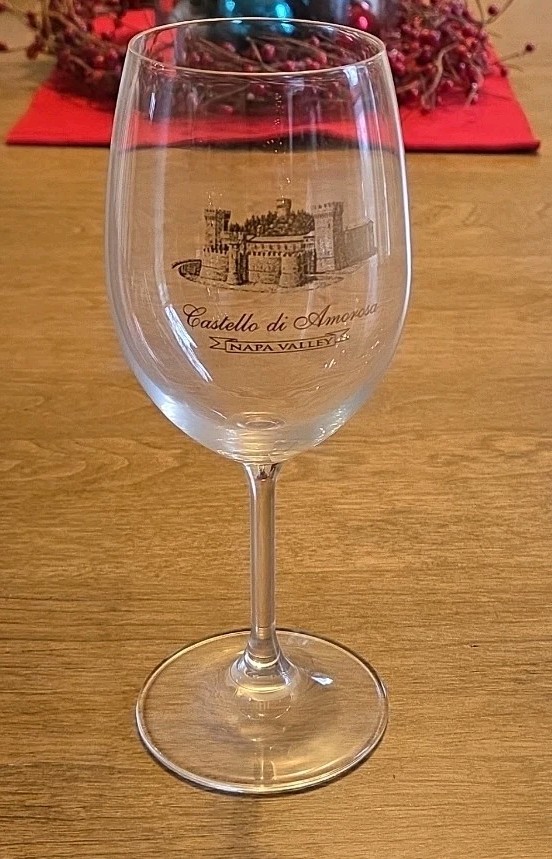 CASTELLO DI AMOROSA Wine Glass NAPA VALLEY