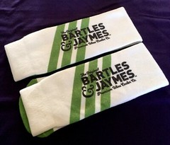 The Original Bartles & Jamyes Premium Wine Cooler Co Advertisement Socks NEW