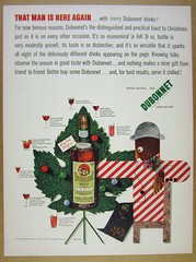 1942 Paul Rand man tree design art Dubonnet cocktail recipes vintage print Ad