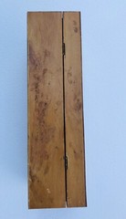 VINTAGE PEDRO DOMECQ CARLOS I SHERRY BRANDY WINE BOX 12 x 4 1/4 x 3 3/4 Damaged