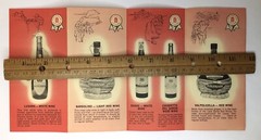 Italian Folonari Wines Fold Out Brochure 1960s Schieffelin & Co Wine Distributor