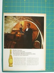 Print Ad Christian Brothers Chateau La Salle Wine Vintage 1960s Napa Cellar Wine