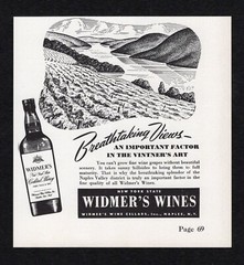 1948 Widmers Neapolitan New York State Sauternes Wine Cellar Naples Print Ad Vtg