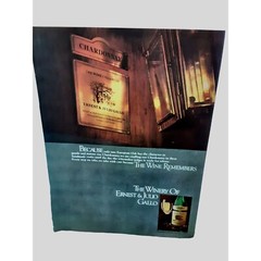 Ernest Julio Gallo Wine 1979 Magazine Print Ad