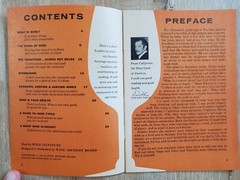 CALIFORNIA WINE BOOKLETS 1960-70 Vintage Wine Cookery The Easy Way & Intro