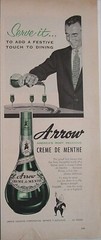 1954 Arrow Creme De Menth ad