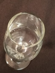 Maison Fondee 1827 – Wine / Champagne Glass – White Artwork – 8-1/2&Prime; Tall