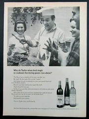 1966 THE TAYLOR WINE COMPANY Creators of Fine Wines /Champagnes Magazine Ad
