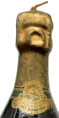 Vintage Dry Monopole Brut Champagne 5” Candles Wine Bar Man Cave Promo Advertise