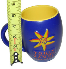 TOBIN-JAMES WINERY, PASO ROBLES, CALIFORNIA, BLUE COLOR CERAMIC COFFEE MUG / CUP