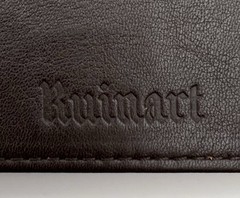 Ruinart Champagne Brown Leather Notebook Cover, Notepad & Giftbag – Luxury