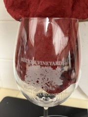 Becker Vineyards Texas Hill Country Crystal Glasses-8” Tall/Set Of 2