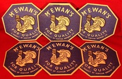 McEWAN’S LAGER BLUE MELAMINE ASHTRAY + 6 BAR MATS – EXCELLENT CONDITION! 