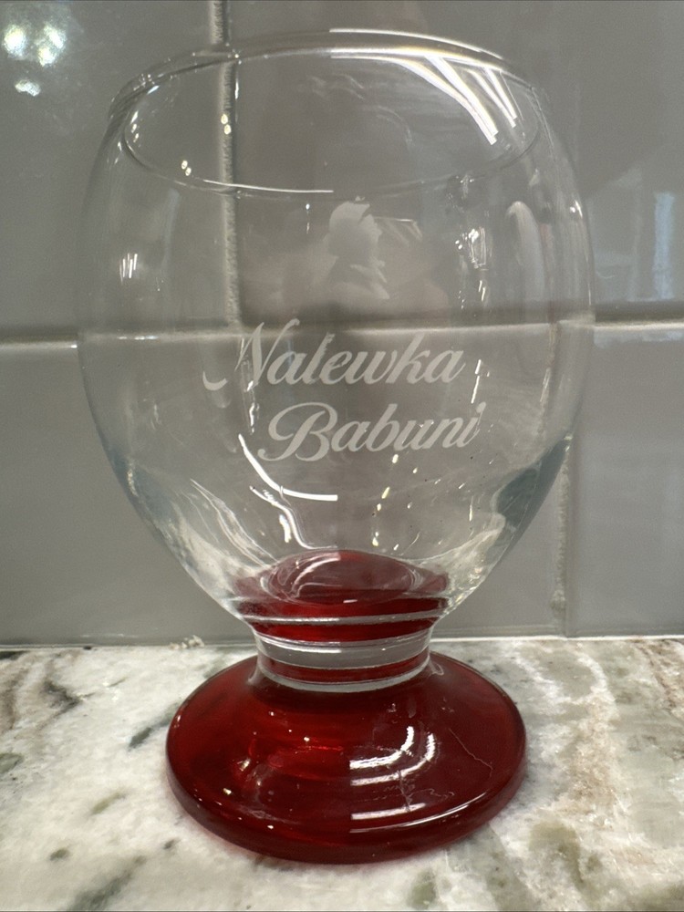 Nalewka Babuni Short-Stemmed Wine Glass, 8 fl oz Capacity PO-Excellent Condition