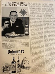 Tony Bennett, Dubonnet Aperitif Wine, Vintage Large Format Ad