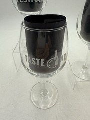 Adirondack Wine & Food Festival Wine Glass Set Of 3 Lake George N.Y. 2018 Gift