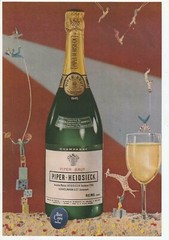 1952 Piper-Heidsieck Brut Champagne 1945 Bottle Photo Vintage Print Ad NYM